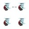 Service Caster 4 Inch Poly on Aluminum Caster Set with Roller Bearing 4 Brake 2 Swivel Lock SCC SCC-30CS420-PAR-TLB-BSL-2-TLB-2 - alternate 6